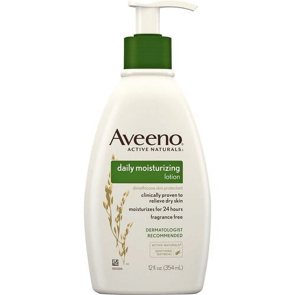 AVEENO Daily Moisturizing Lotion Lotion - 12 oz (340.2 g) - Non-fragrance - For Dry, Sensitive Skin - Non-greasy, Non-comedogenic, Hypoallergenic, Absorbs Quickly - 1 Each