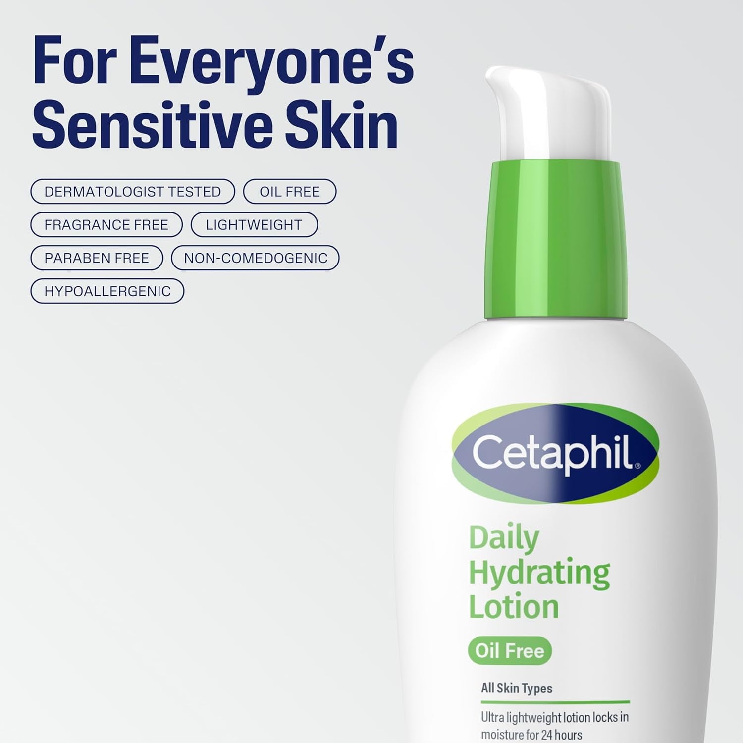 Cetaphil Daily Hydrating Lotion with Hyaluronic Acid, 3 Oz..