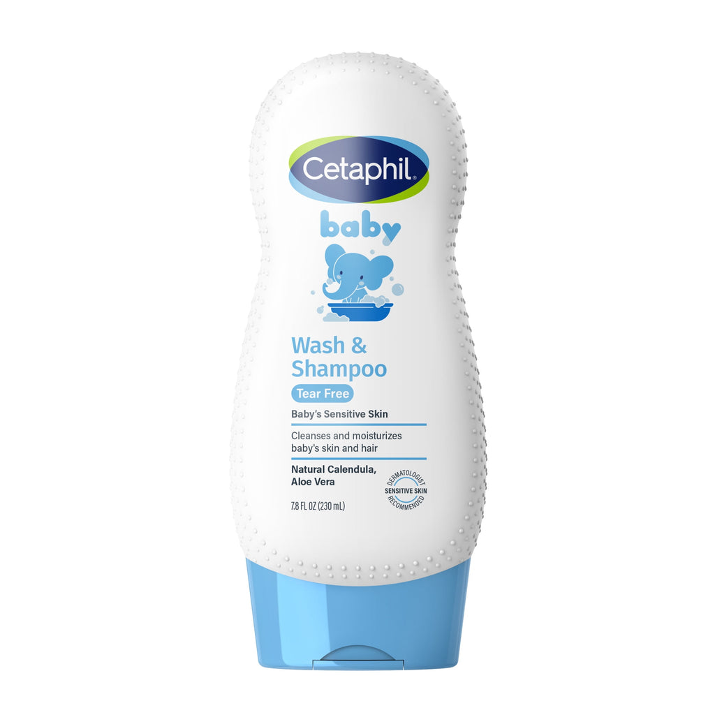 (2 pack) Cetaphil Baby Moisturizing Aloevera Body Wash and Shampoo, Organic Calendula, 7.8 fl oz