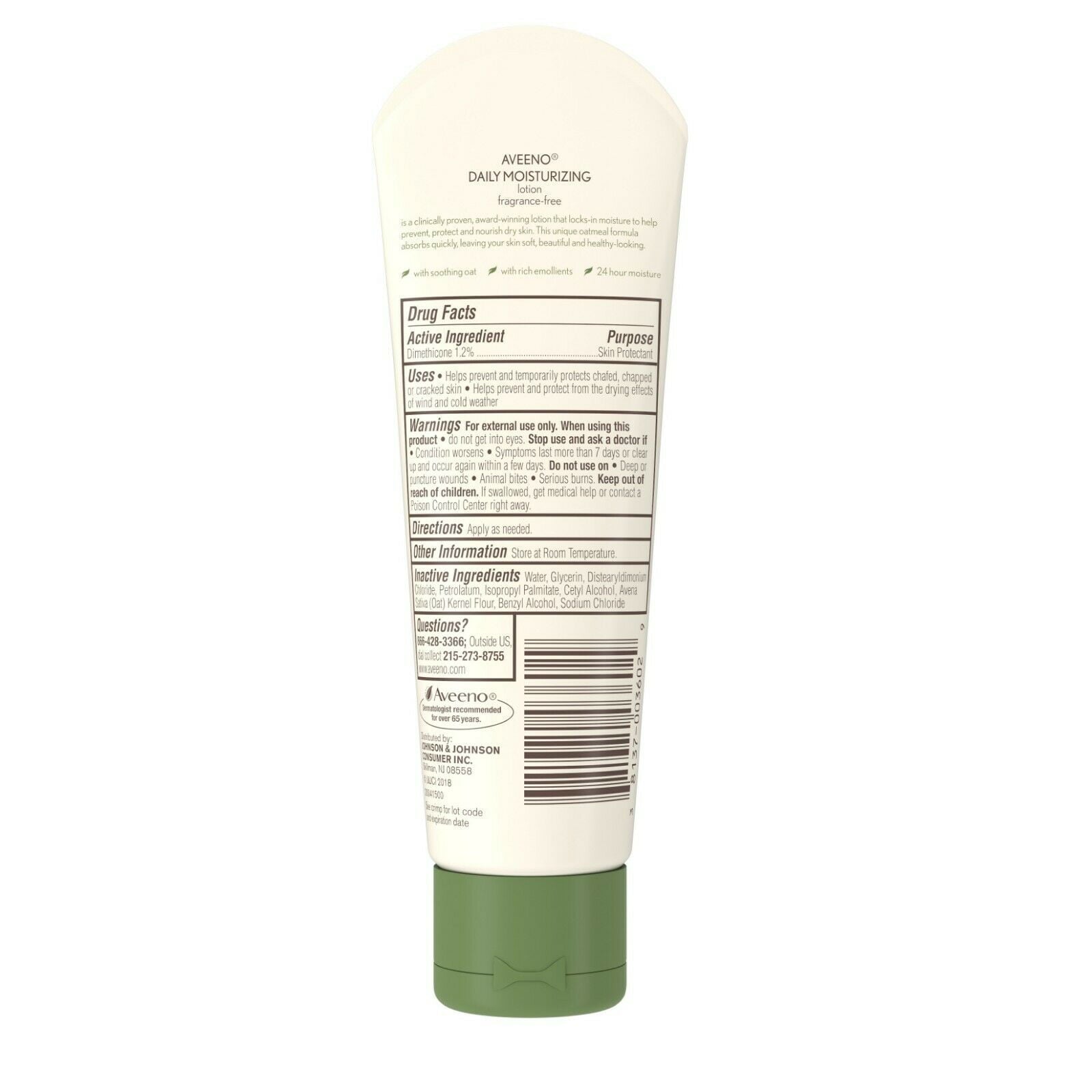 AVEENO Active Naturals Daily Moisturizing Lotion 2.50 oz (Pack of 6)