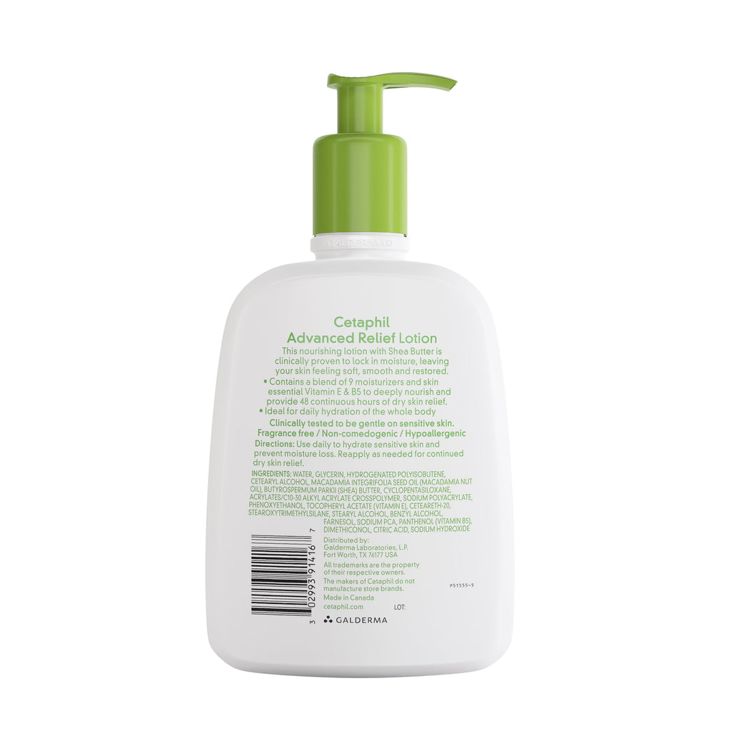 Cetaphil Advanced Relief Lotion with Shea Butter, 16 fl oz