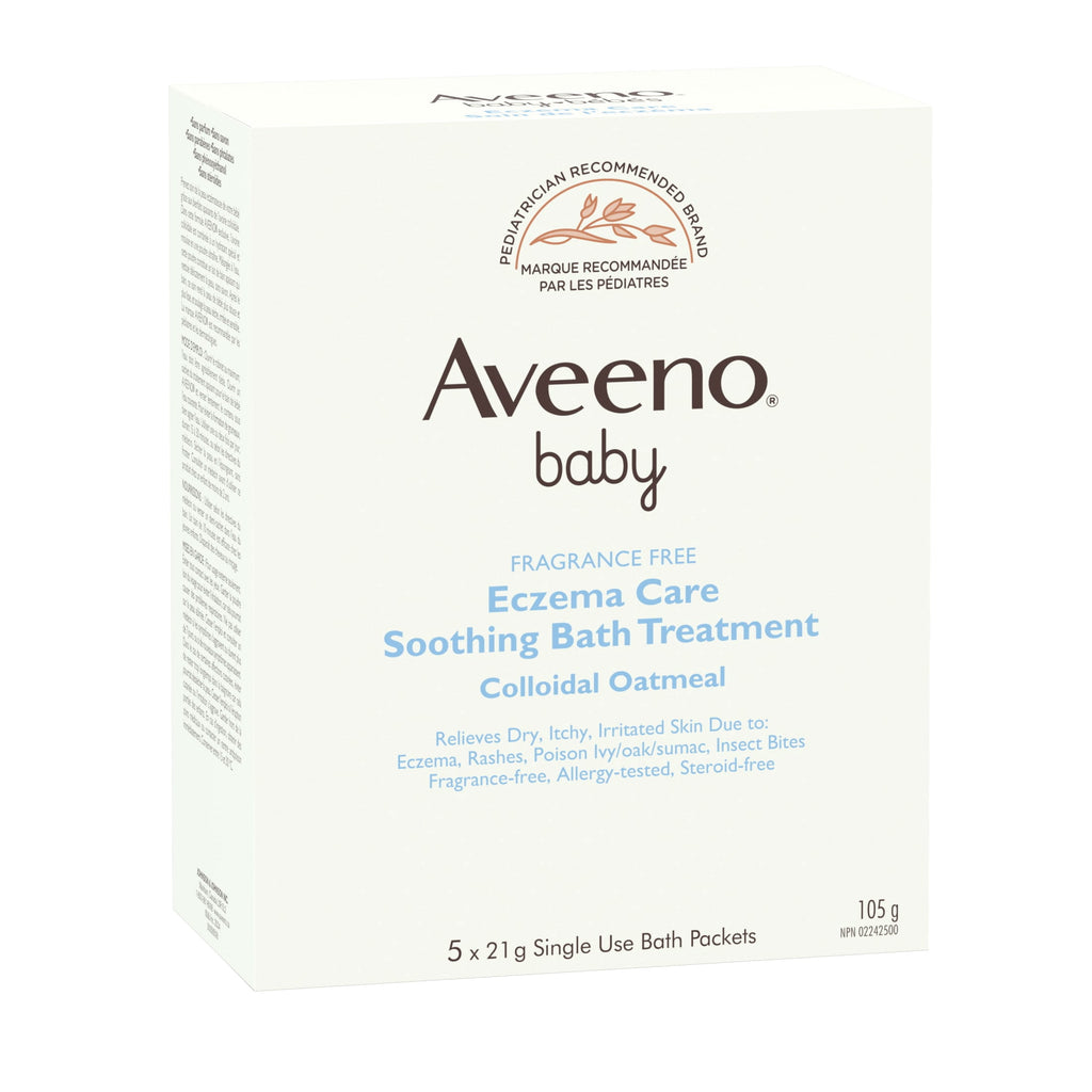 Aveeno Baby Eczema Therapy Soothing Bath Treatment, Oatmeal, 5 Count