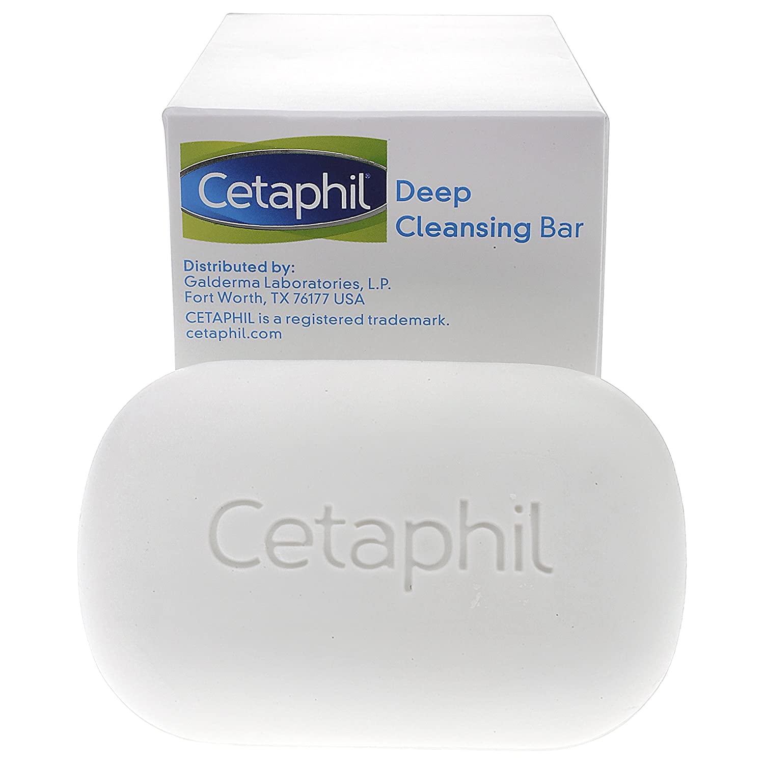 Cetaphil Deep Cleansing Bar, Body and Face, All Skin Types, 4.5 oz