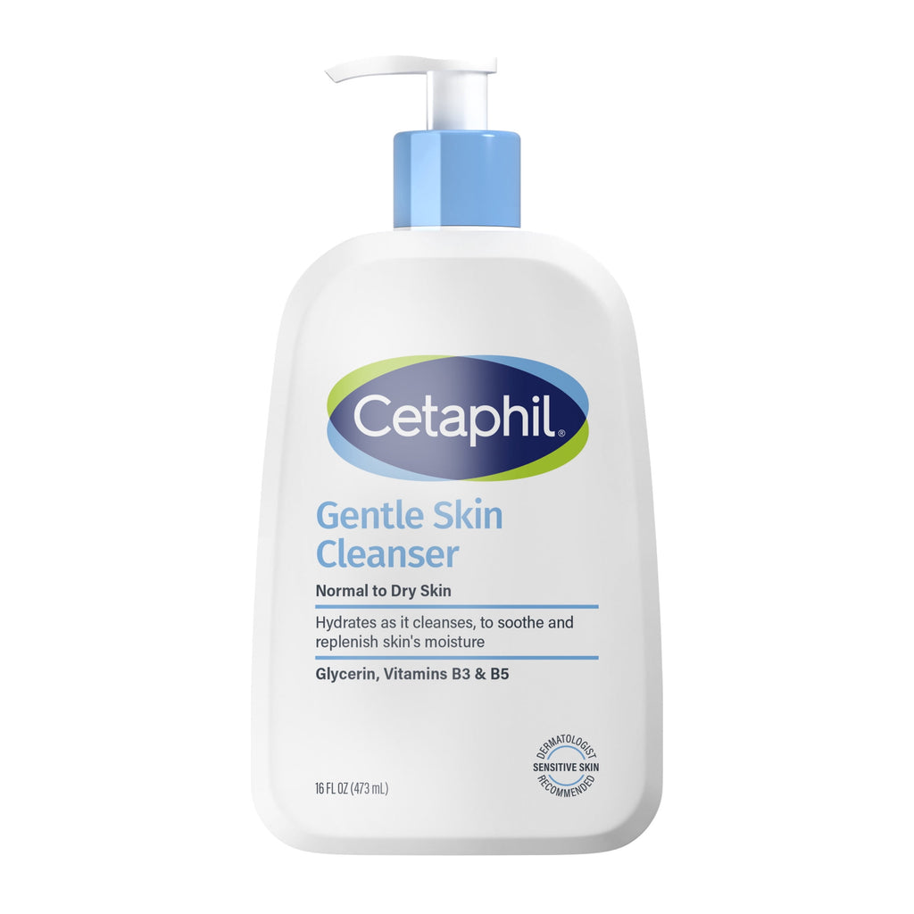 (2 pack) Cetaphil Face Wash Hydrating Gentle Skin Cleanser for Dry to Normal Sensitive Skin, 16 oz