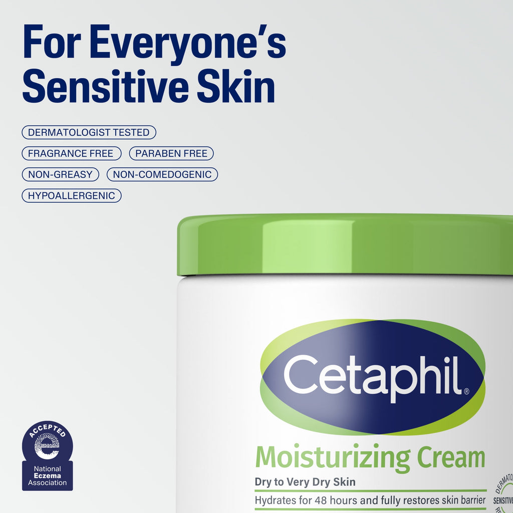 Cetaphil Moisturizing Cream for Dry to Very Dry Skin, Unscented, 20 fl oz