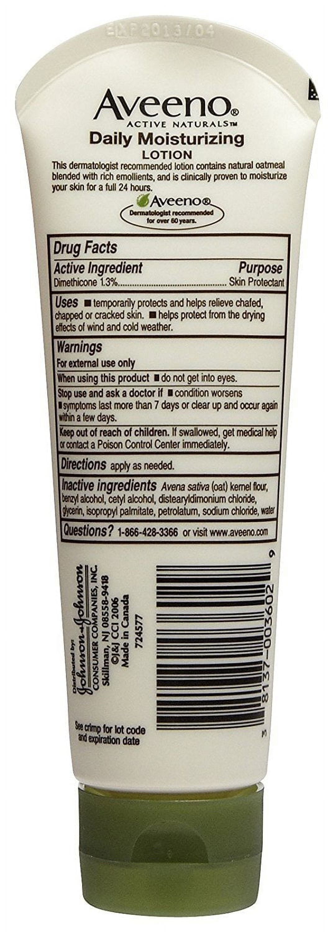 AVEENO Active Naturals Daily Moisturizing Lotion 2.50 oz (Pack of 6)
