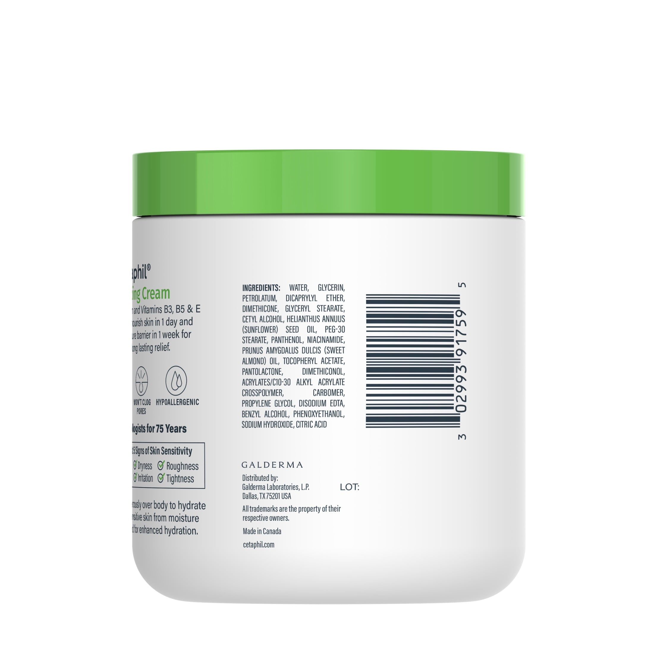 Cetaphil Moisturizing Cream for Dry to Very Dry Skin, Unscented, 20 fl oz
