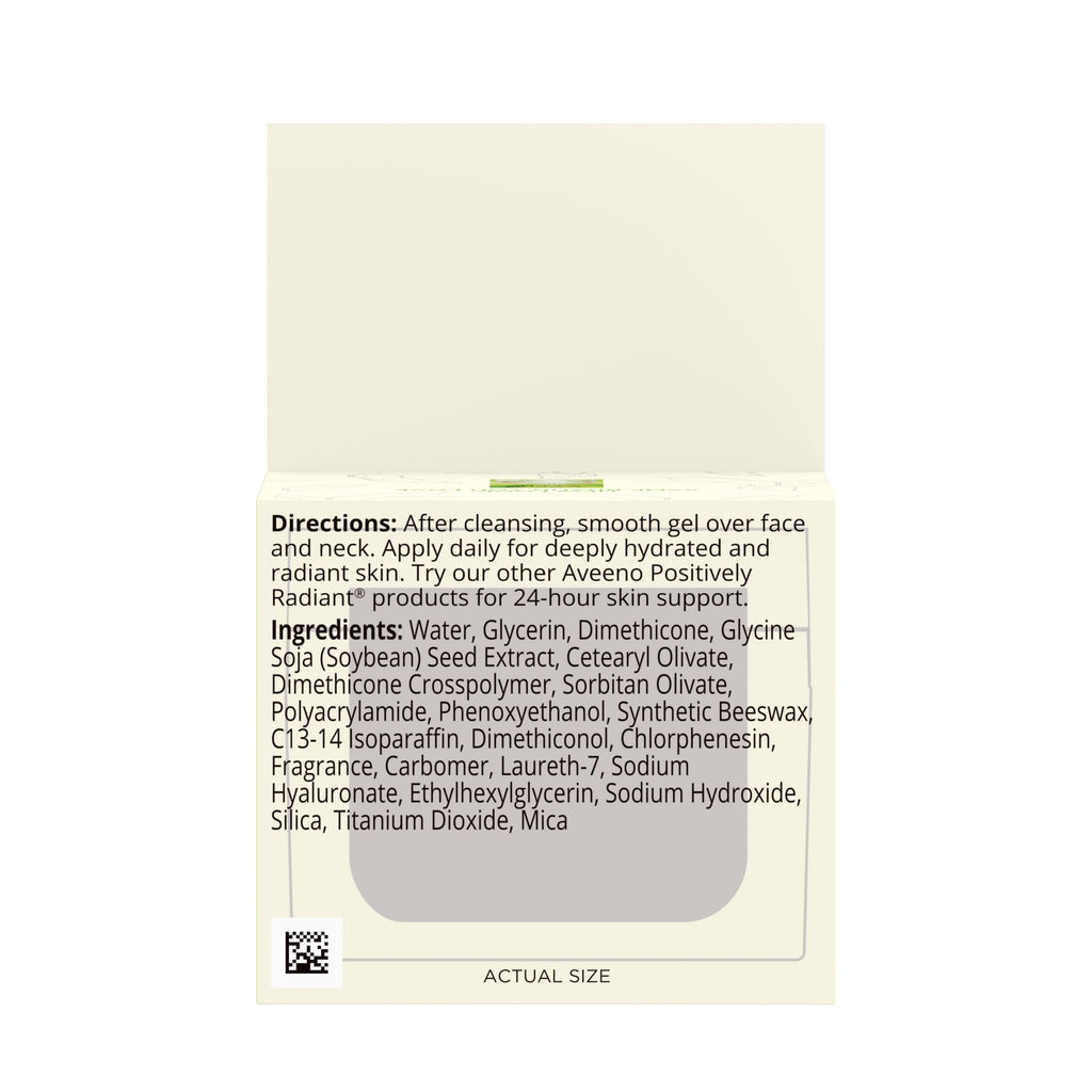 (2 pack) Aveeno Positively Radiant Brightening Gel Face Moisturizer, 1.7 oz