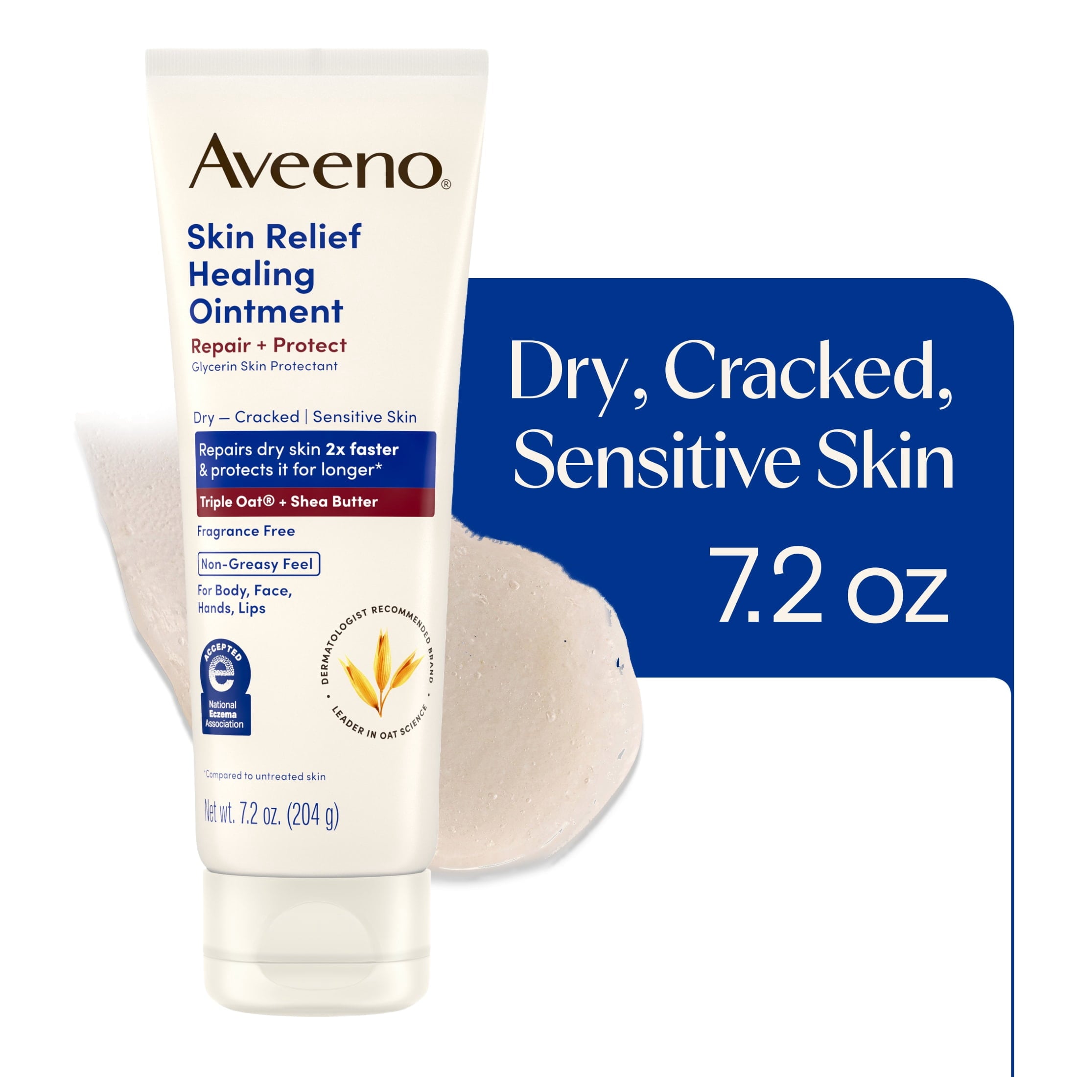 Aveeno Skin Relief Healing Ointment for Body & Face 7.2 oz