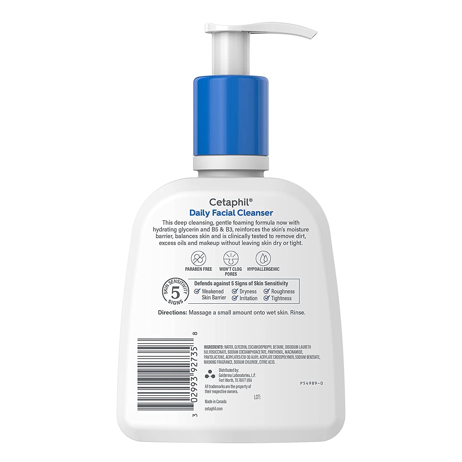 Cetaphil Daily Sensitive Facial Cleanser, 8 fl oz (3 pack) (Bundle)