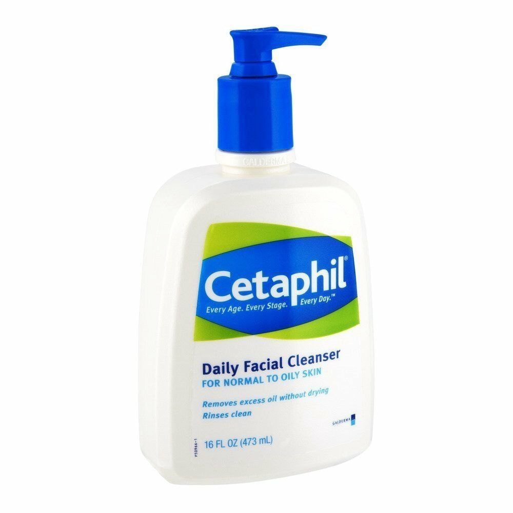 4 Pack - Cetaphil Daily Facial Cleanser Normal to Oily Skin, 16 oz Each