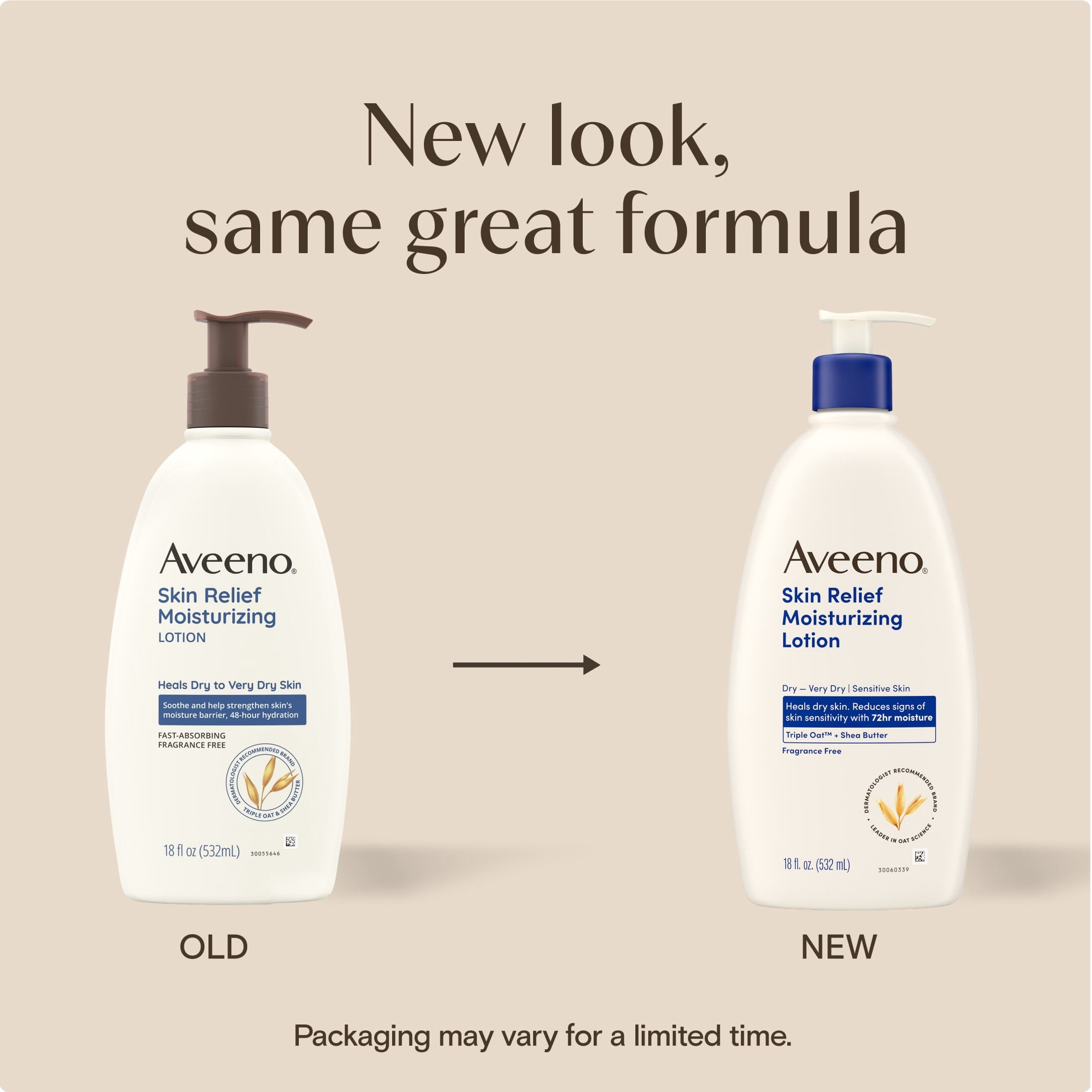 Aveeno Skin Relief Moisturizing Body Lotion, 18 Fl oz