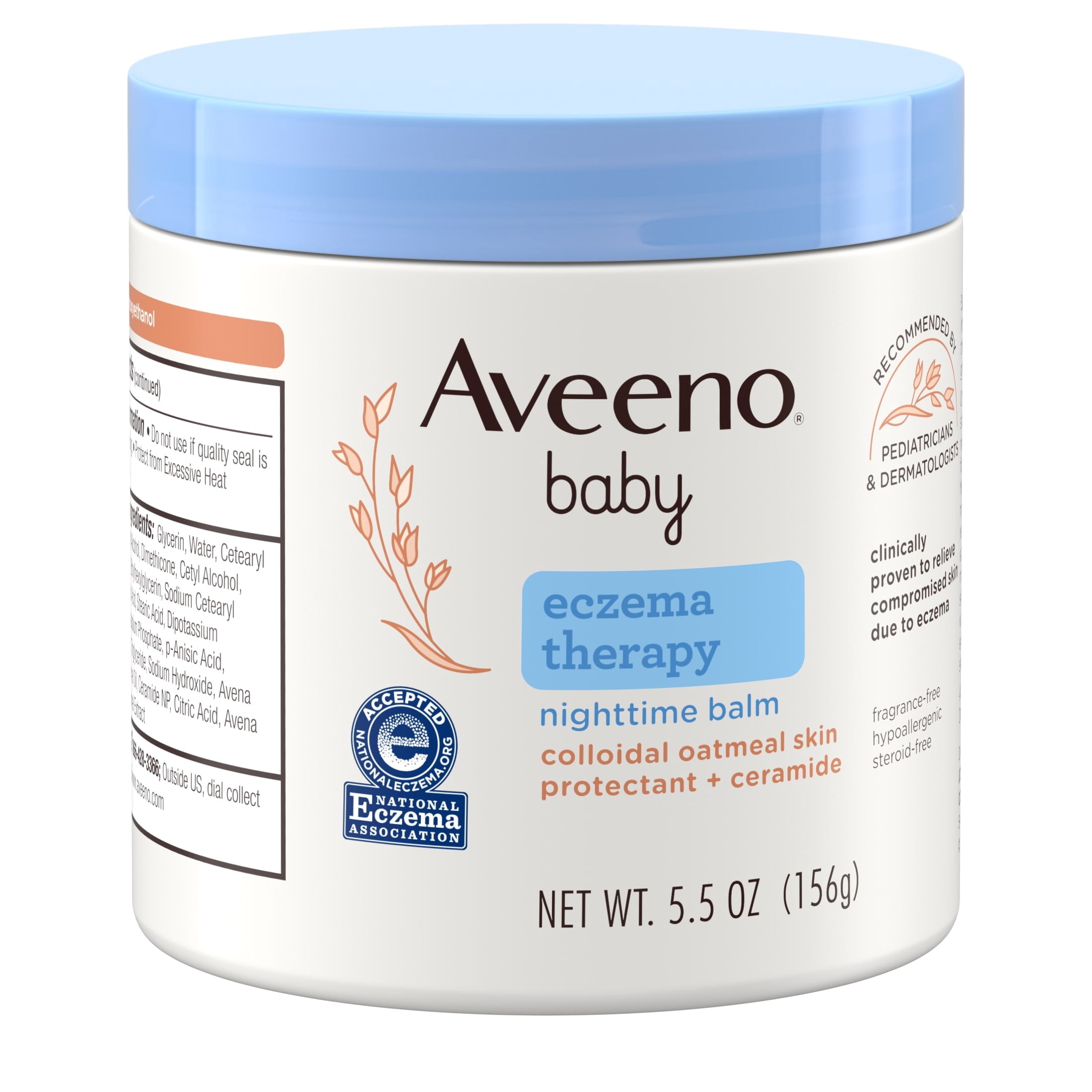 Aveeno Baby Eczema Therapy Nighttime Body Balm, Colloidal Oatmeal, 5.5 oz