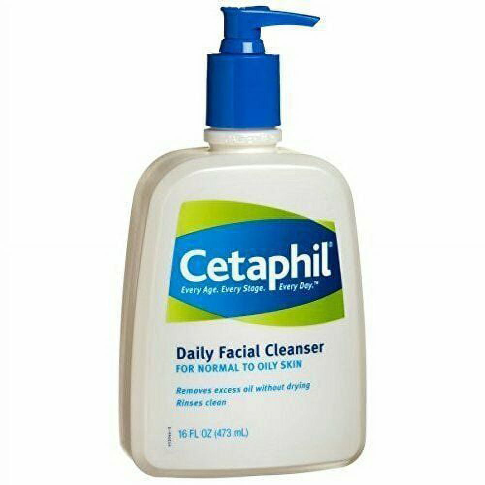 4 Pack - Cetaphil Daily Facial Cleanser Normal to Oily Skin, 16 oz Each