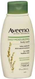 AVEENO Active Naturals Daily Moisturizing Body Wash 12 oz (Pack of 4)