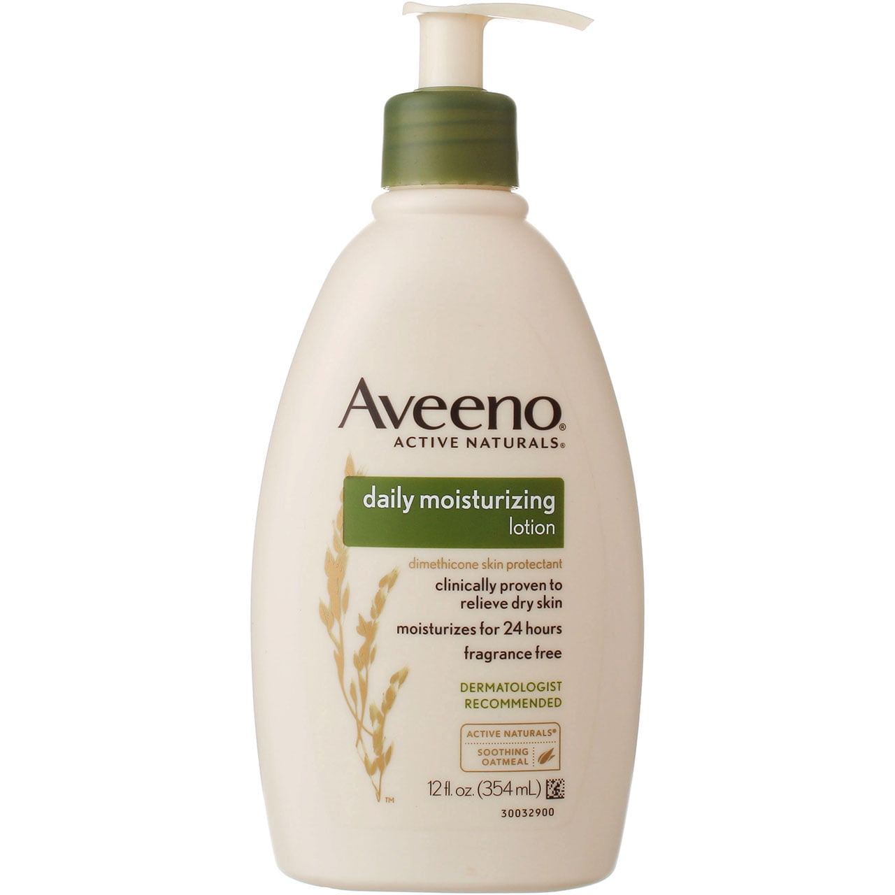 AVEENO Active Naturals Daily Moisturizing Lotion, Fragrance Free 12 oz (Pack of 3)