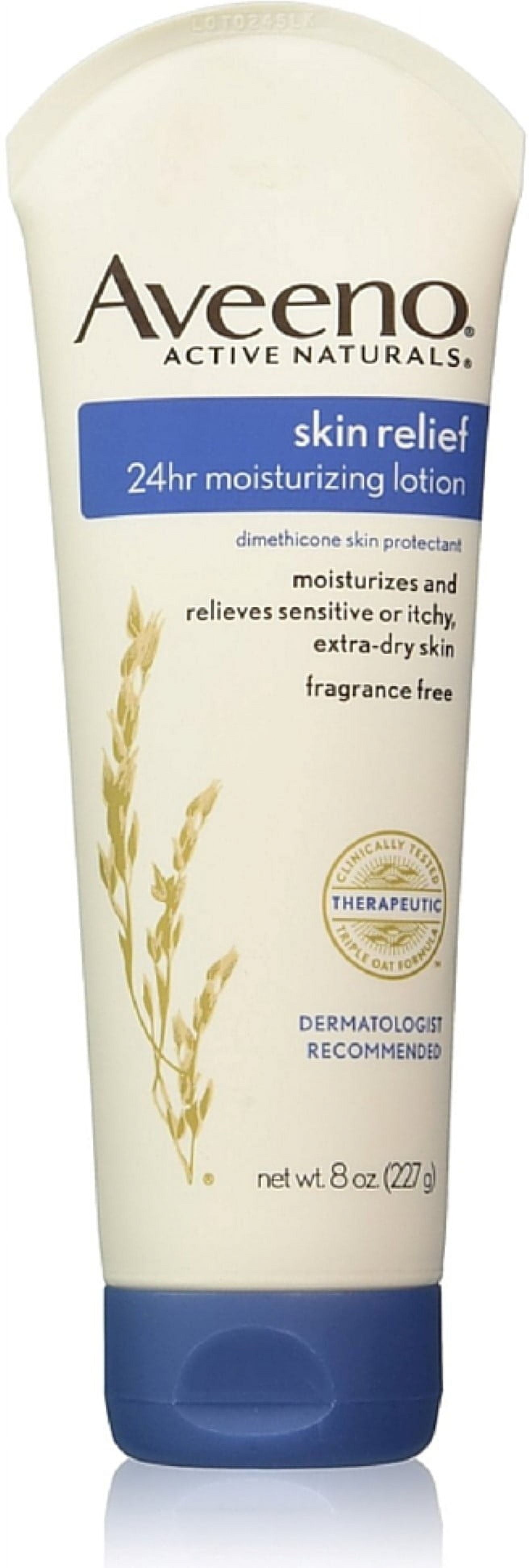AVEENO Active Naturals Skin Relief Moisturizing Lotion 8 oz (Pack of 2)