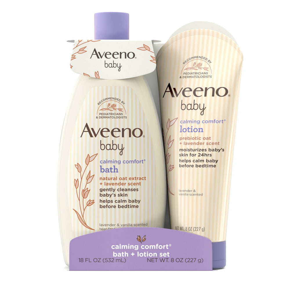 Aveeno Baby Calming Comfort Bath and Body Lotion Set