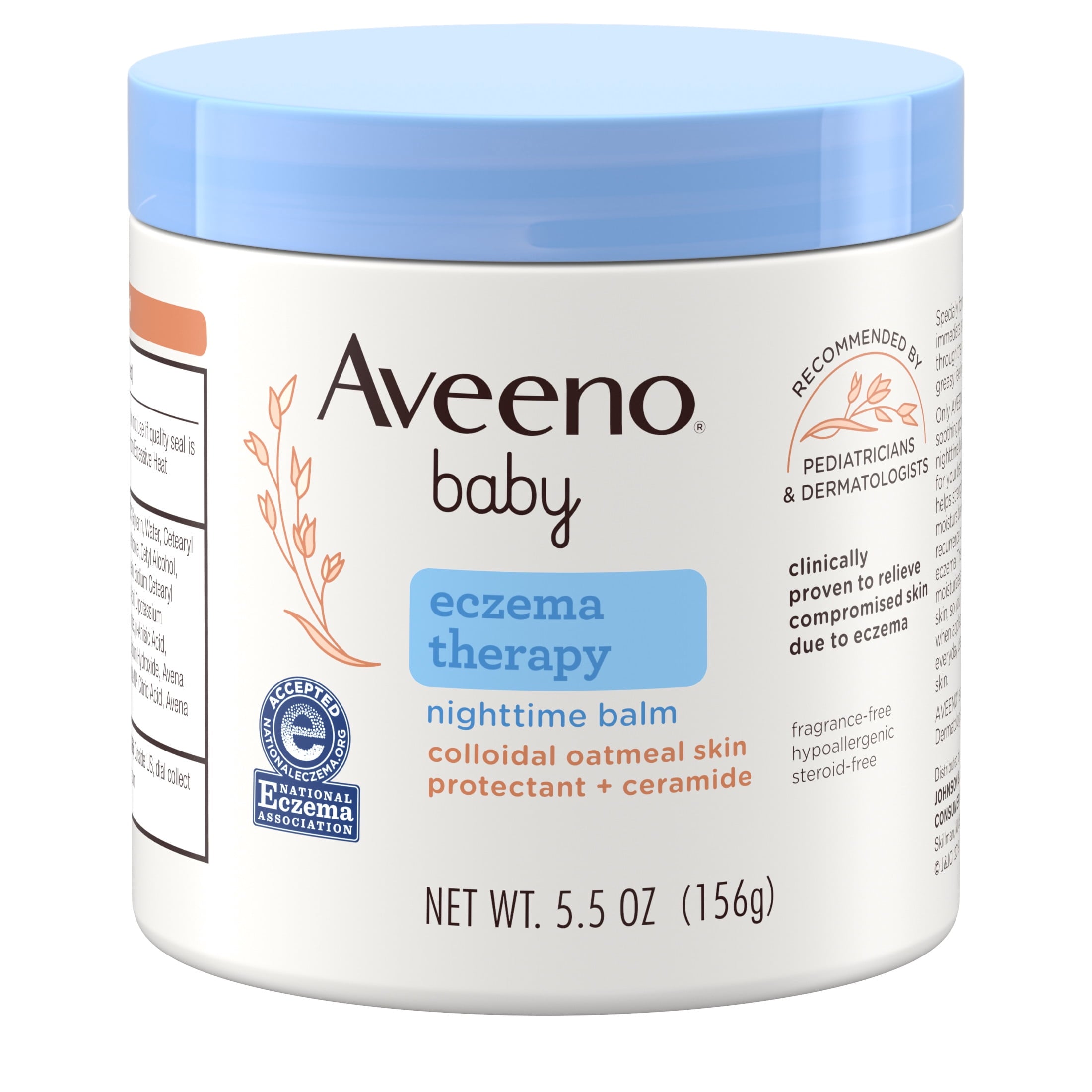 Aveeno Baby Eczema Therapy Nighttime Body Balm, Colloidal Oatmeal, 5.5 oz