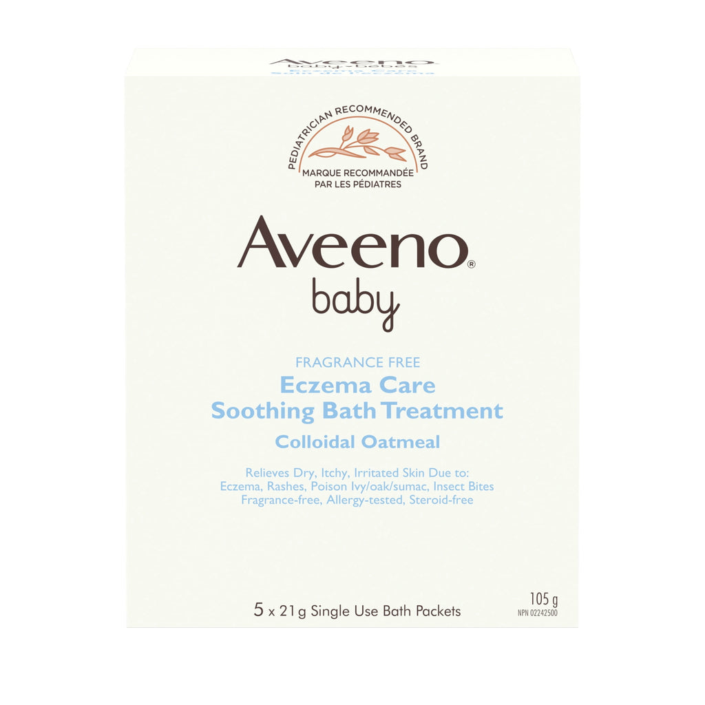 Aveeno Baby Eczema Therapy Soothing Bath Treatment, Oatmeal, 5 Count