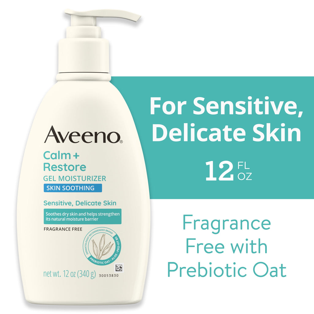 Aveeno Calm + Restore Daily Gel Body Moisturizer, 12 oz