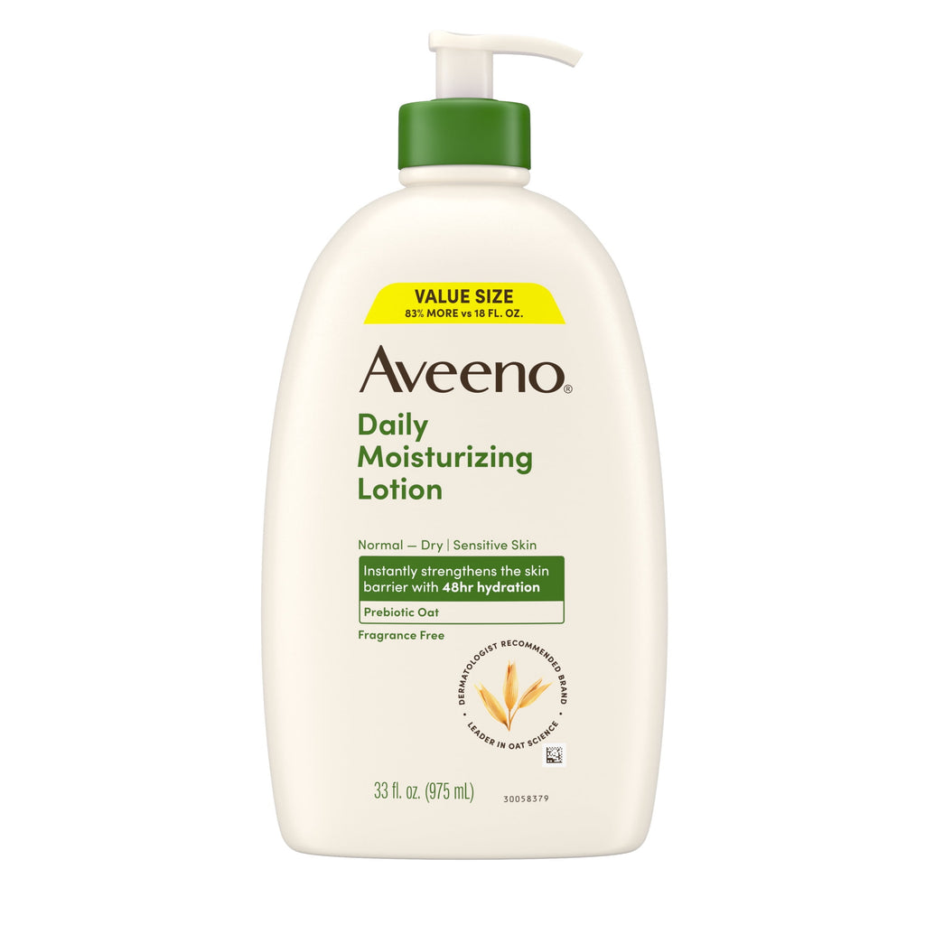 Aveeno Daily Moisturizing Body Lotion, Value Size 33 Fl oz