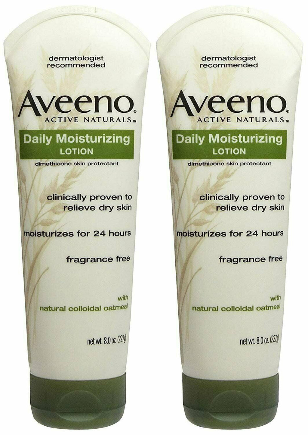 Aveeno Daily Moisturizing Body Lotion w/ Colloidal Oatmeal, 8oz, 2-Pack