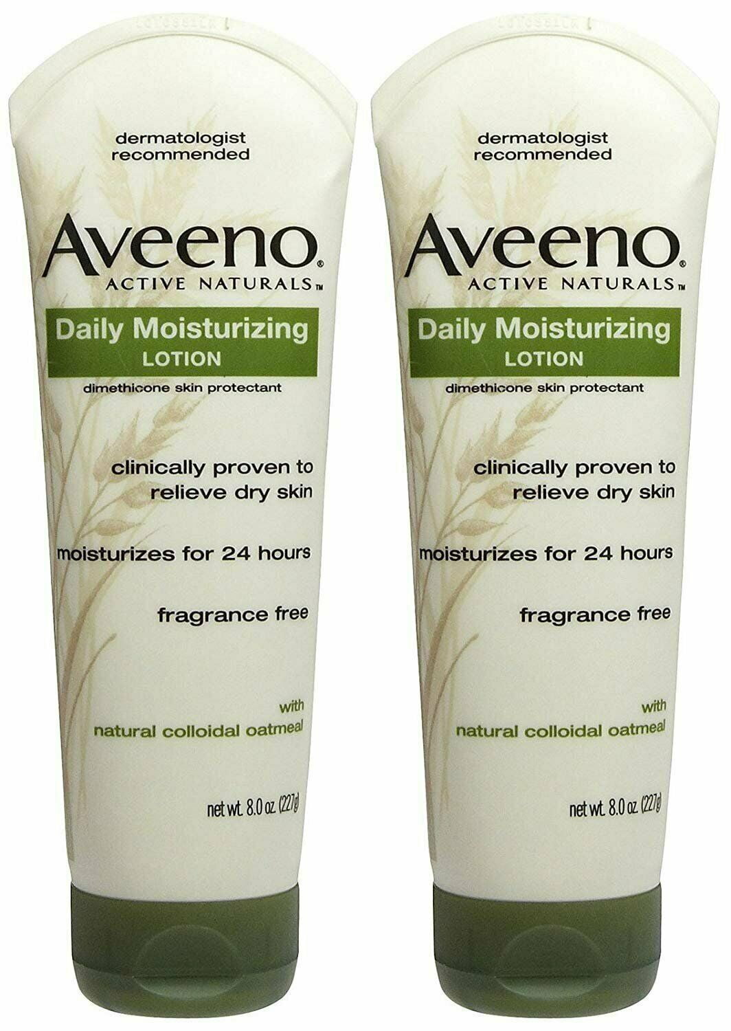 Aveeno Daily Moisturizing Body Lotion w/ Colloidal Oatmeal, 8oz, 2-Pack