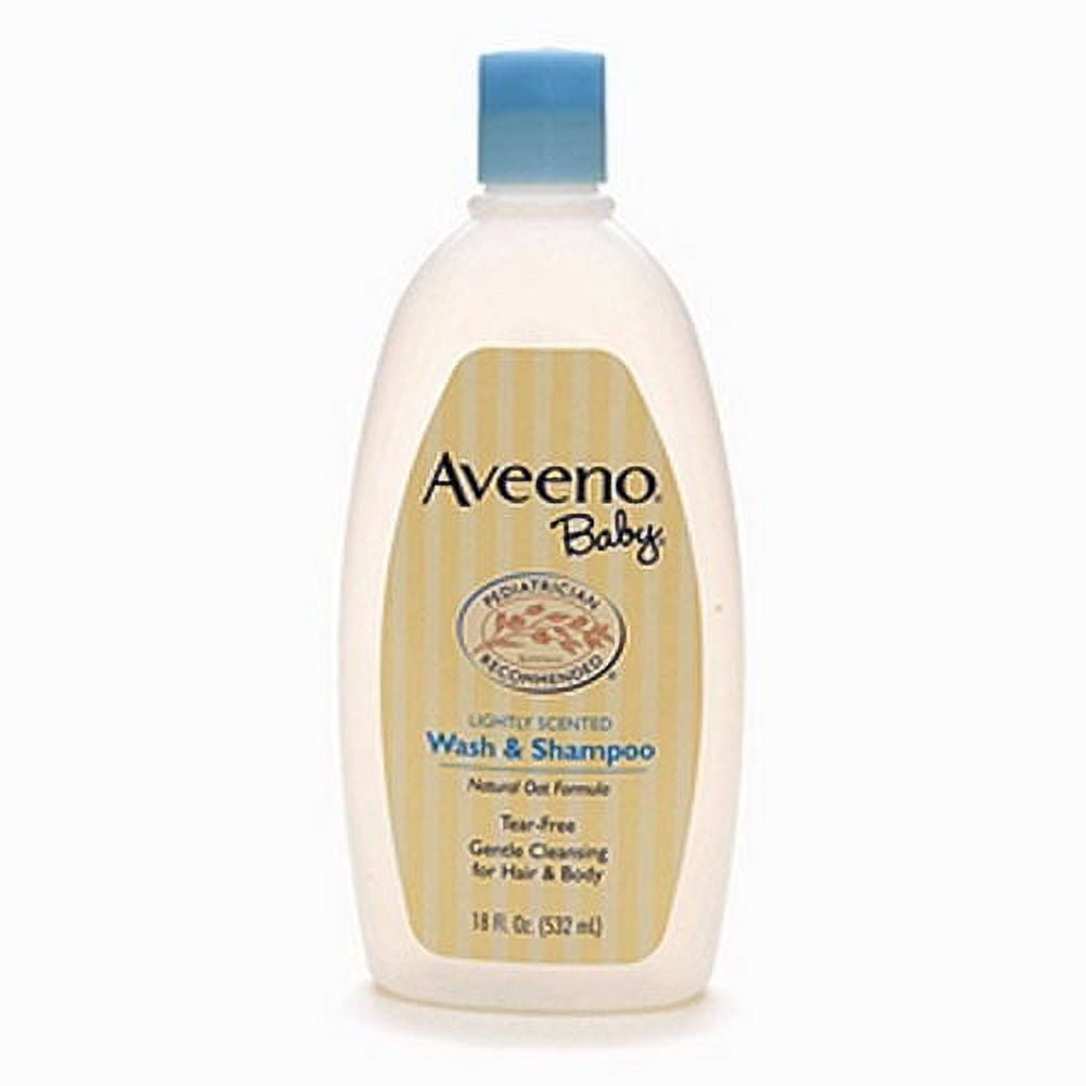 Aveeno Lightly Scented Baby Wash And Shampoo, Tear Free, 18 Oz, 3 Pack