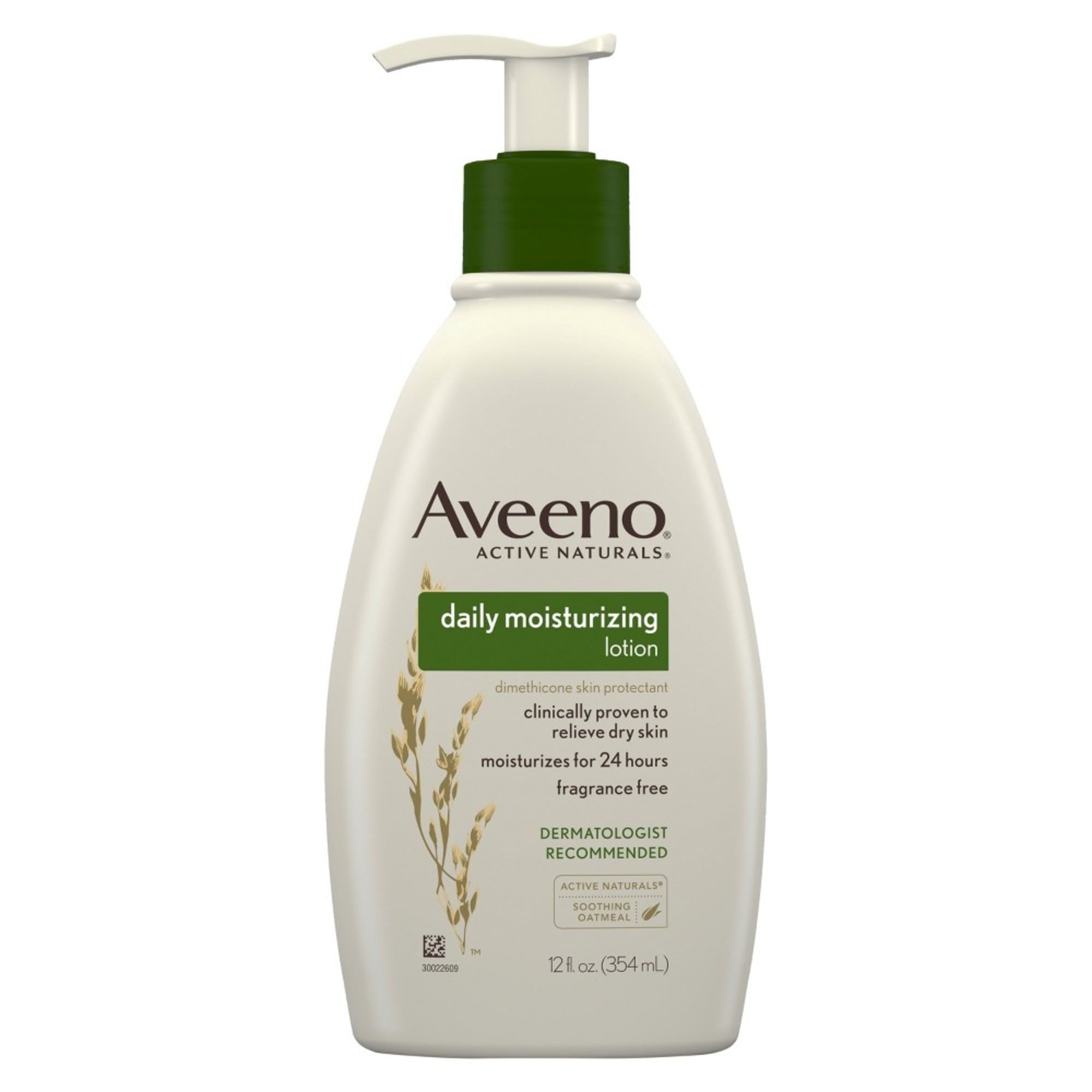 Aveeno Moisturizer 12 oz. Pump Bottle Lotion Unscented, 1 Count