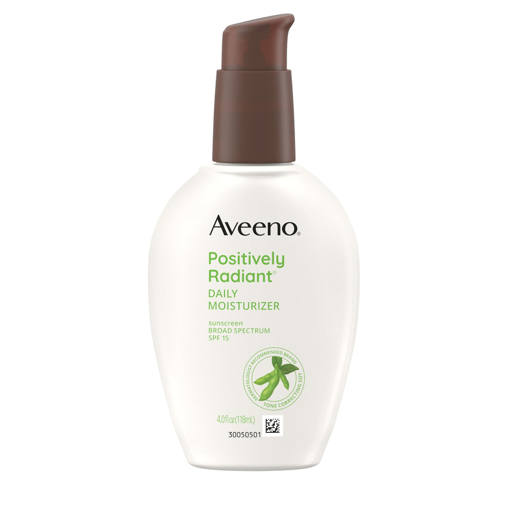 Aveeno Positively Radiant Daily Face Moisturizer with SPF 15, 4 Fl oz