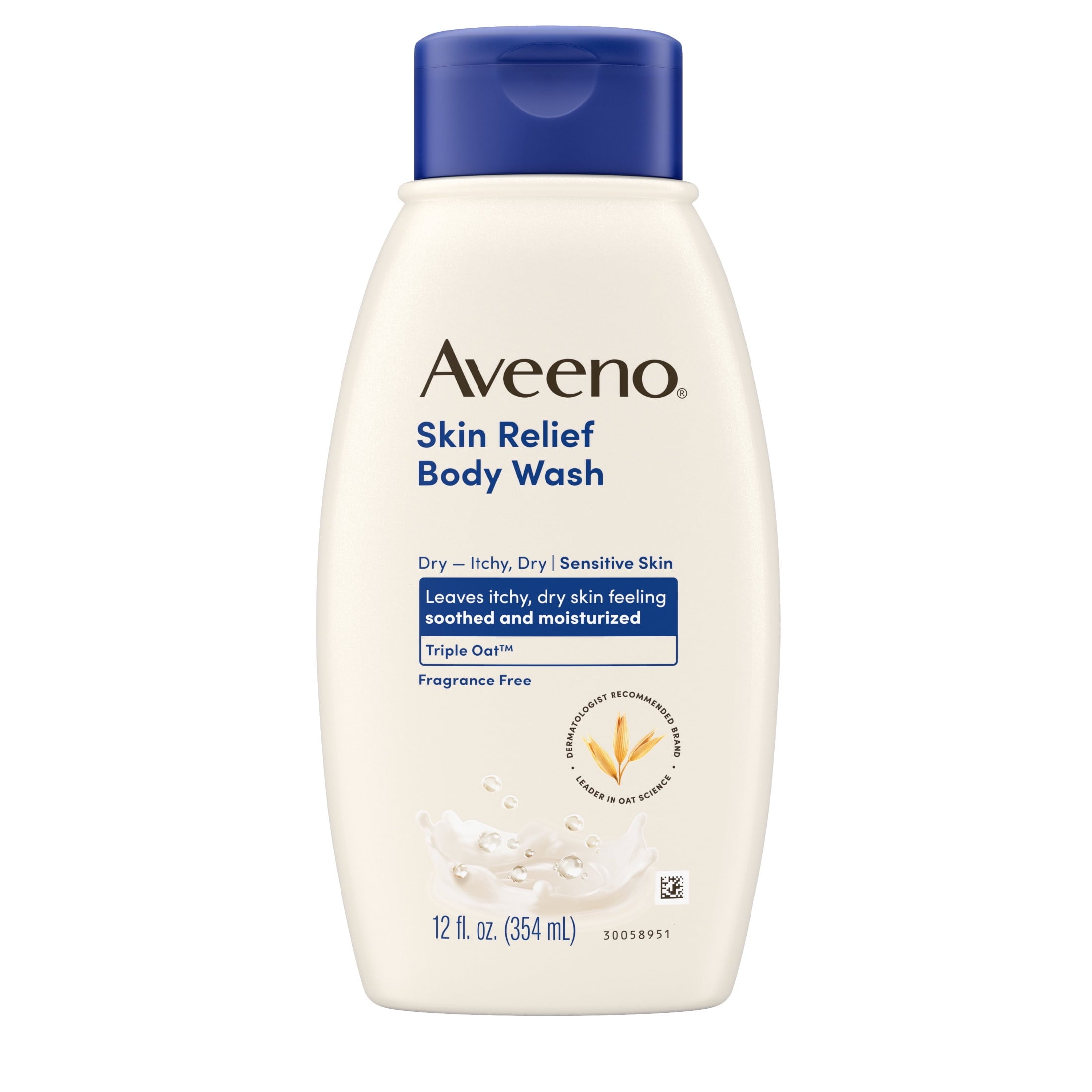 Aveeno Skin Relief Fragrance-Free Body Wash, Sensitive Skin, 12 fl. oz