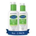 CETAPHIL Daily Facial Moisturizer SPF 15 , 4 fl oz , Gentle Facial Moisturizer For Dry to Normal Skin Types , No Added Fragrance , Dermatologist Recommended Brand, Pack of 2, (Packaging May