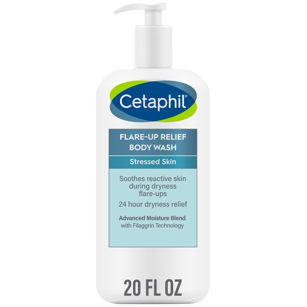 Cetaphil Daily Use Moisturizing Flare Up Relief Body Wash, Otameal, Unscented, 20 fl oz