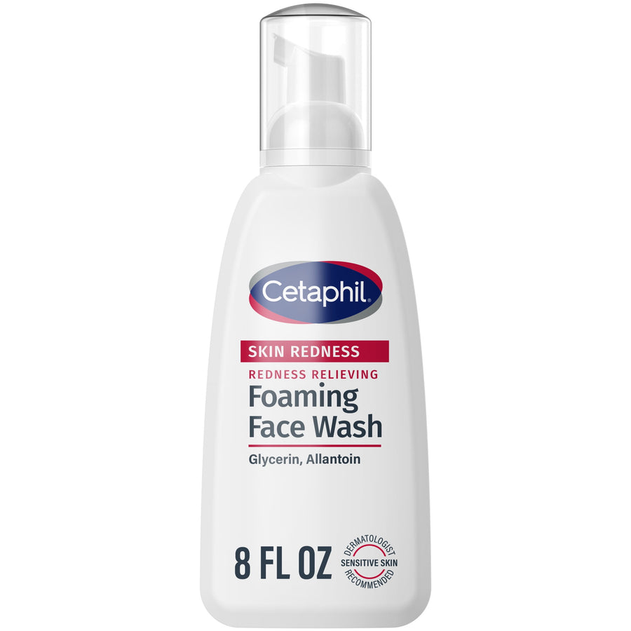 Cetaphil Foaming Face Wash Soothes Redness Prone Skin for Sensitive Skin, 8 oz