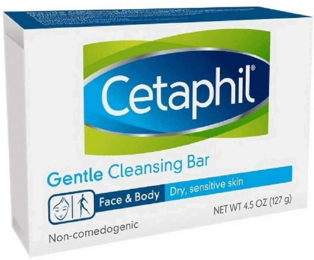 Cetaphil Gentle Cleansing Bar for Dry/Sensitive Skin 4.50 oz (Pack of 6)