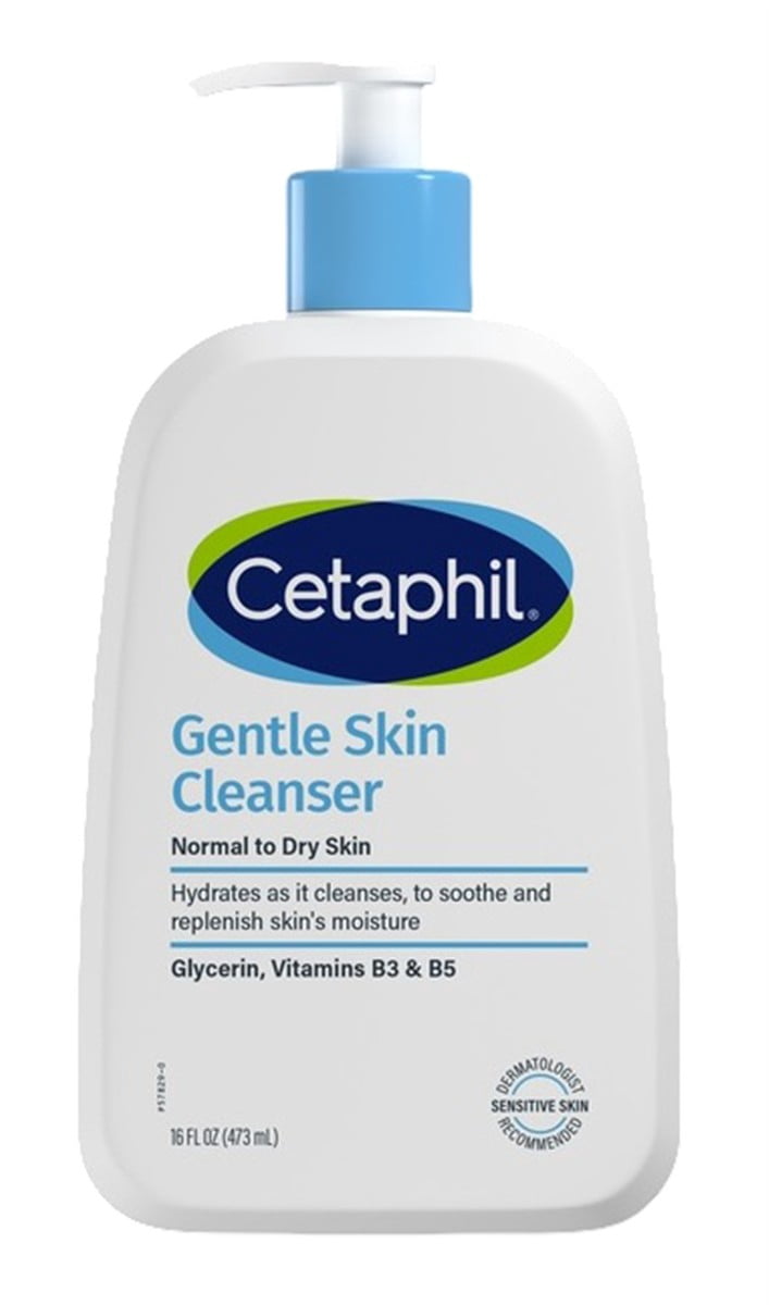 Cetaphil Gentle Skin Cleanser 16oz Dry To Normal Skin (Pack of 3)
