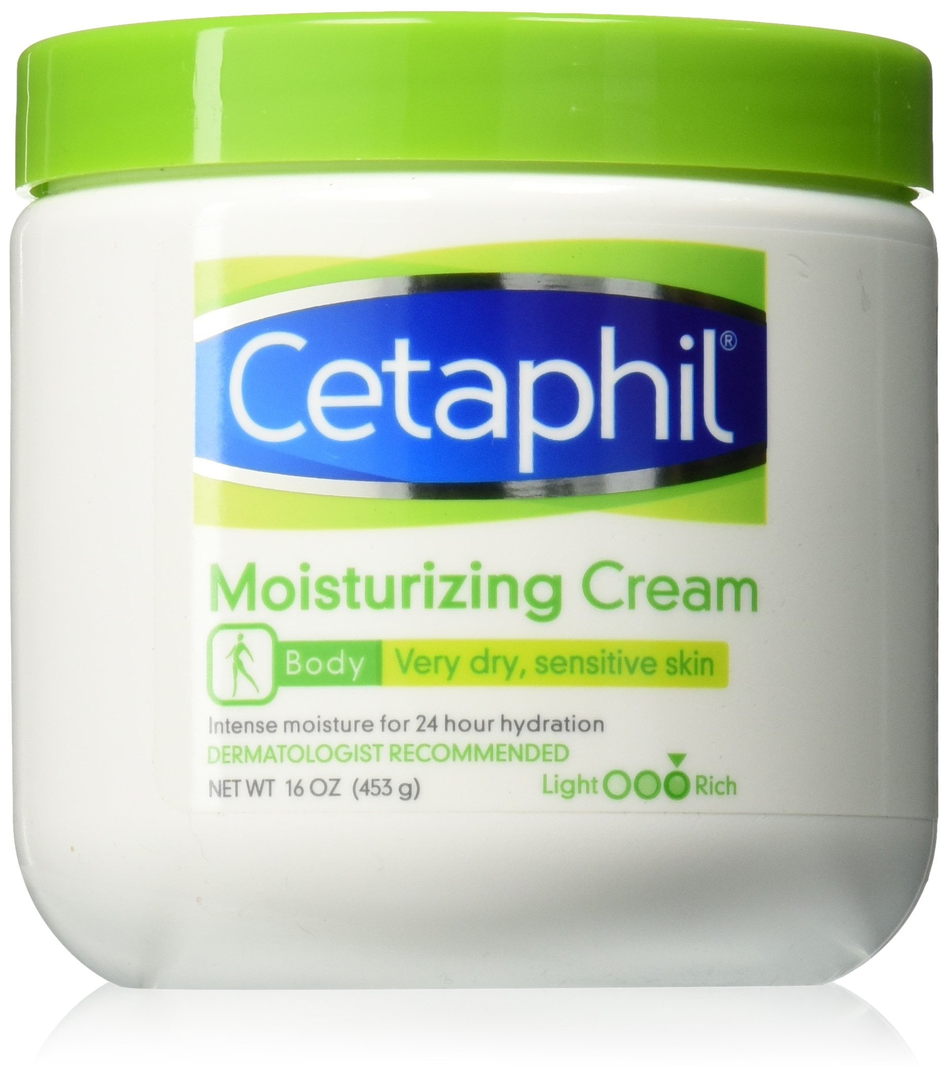 Cetaphil Moisturizing Cream for Very Dry/Sensitive Skin Fragrance Free 16 oz