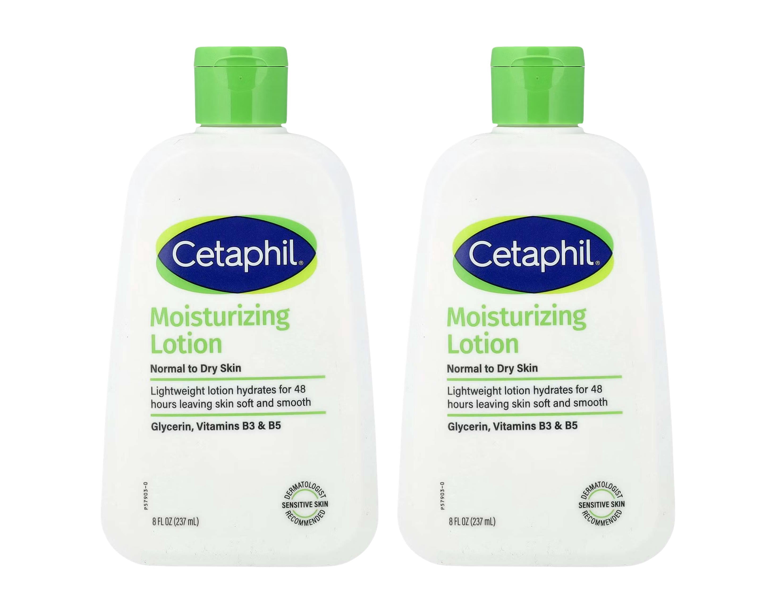 Cetaphil Moisturizing Lotion 8oz Dry To Normal Skin (Pack of 2)