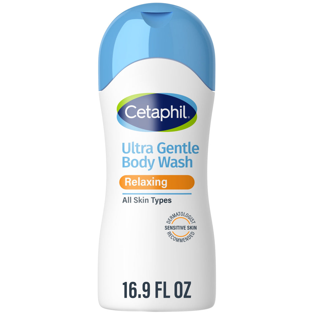 Cetaphil Ultra Gentle Relaxing Body Wash, For All Skin Types, Marigold Extract, 16.9 oz