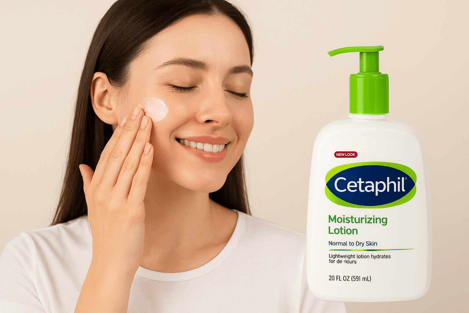 Cetaphil Moisturizing Lotion, Normal to Dry Skin, 20 fl oz, 2 Pack