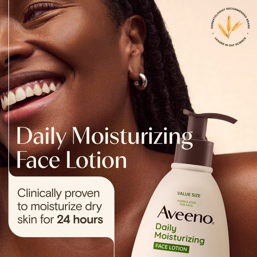 Aveeno Daily Moisturizing Face Lotion with Oat for Dry Skin
