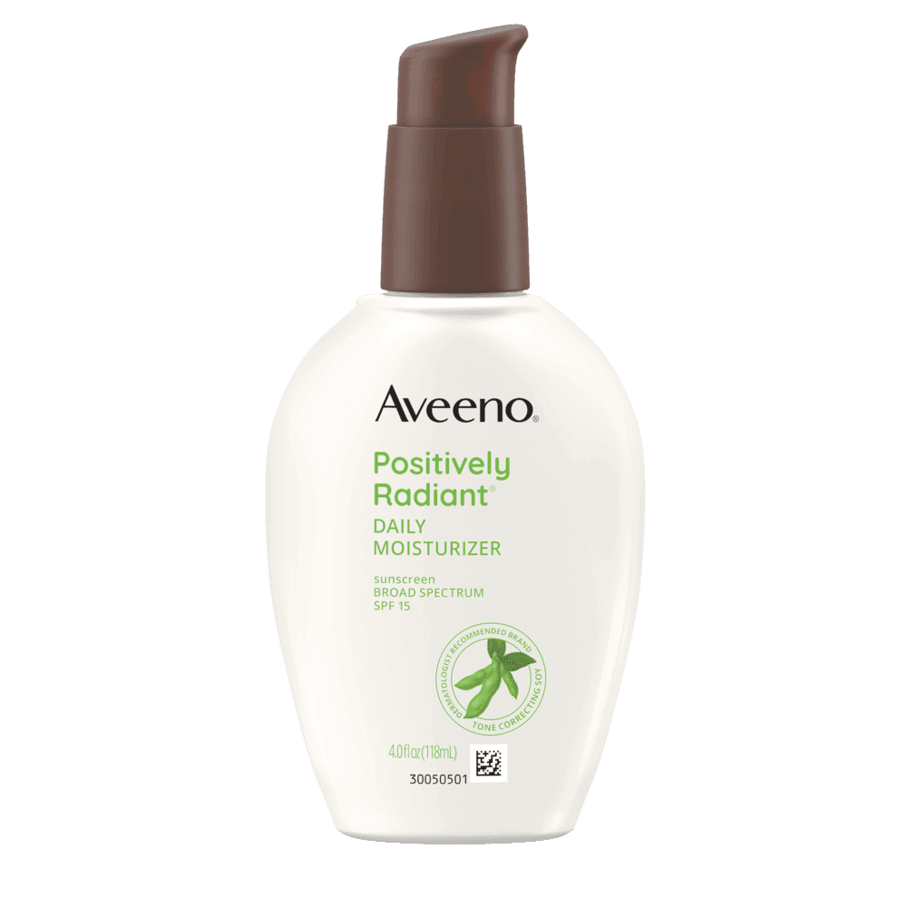 (2 pack) Aveeno Positively Radiant Daily Face Moisturizer SPF 15, Skin Care, 4 fl. oz