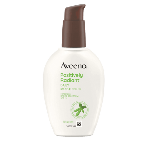 (2 pack) Aveeno Positively Radiant Daily Face Moisturizer SPF 15, Skin Care, 4 fl. oz
