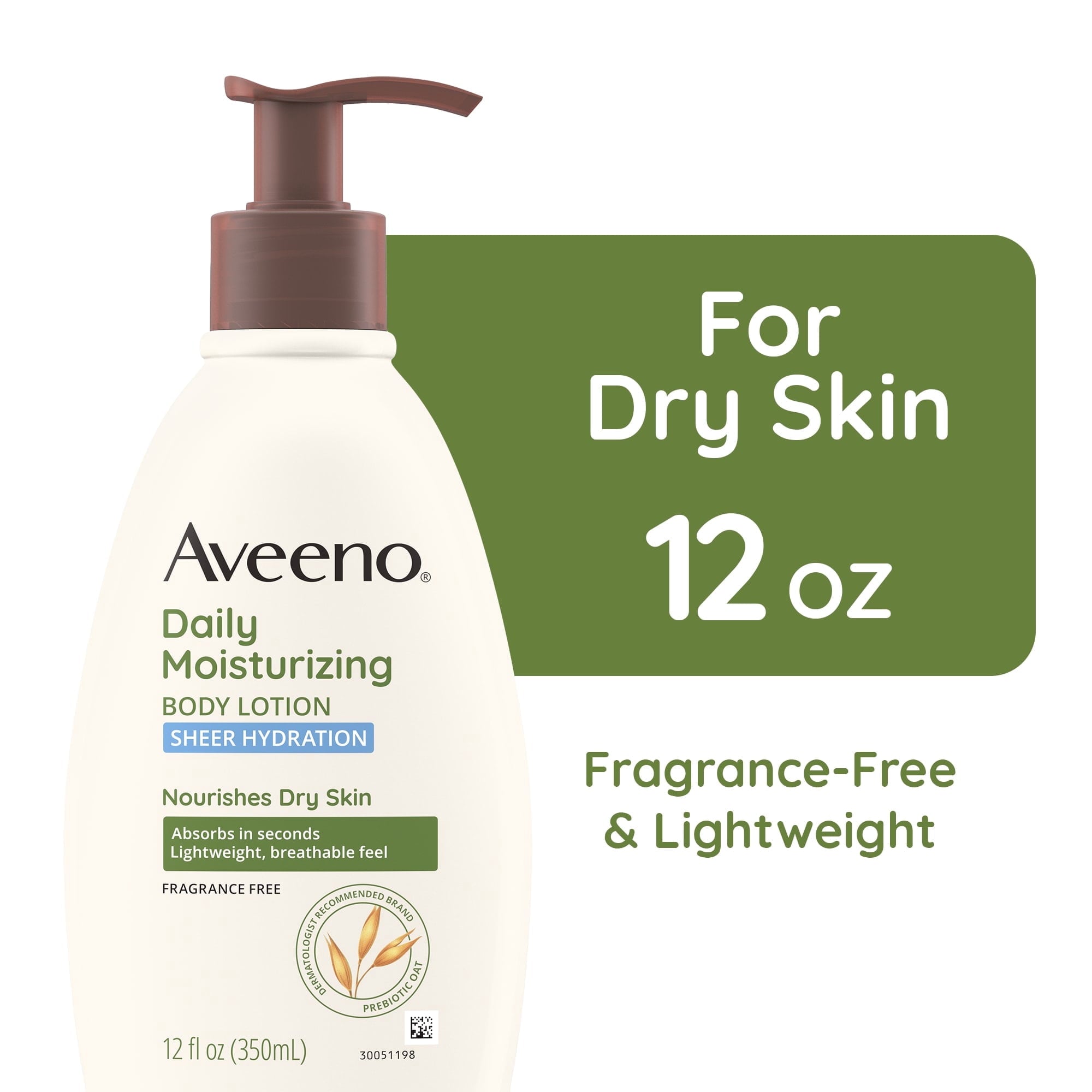Aveeno Sheer Hydration Daily Moisturizing Lotion, 12 oz