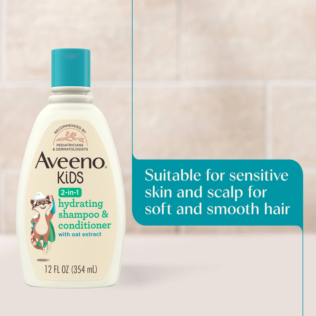 Aveeno Kids 2-in-1 Shampoo & Conditioner, 12 Fl oz