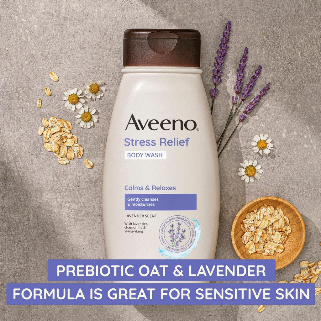 AVEENO Active Naturals Body Wash, Stress Relief 12 oz
