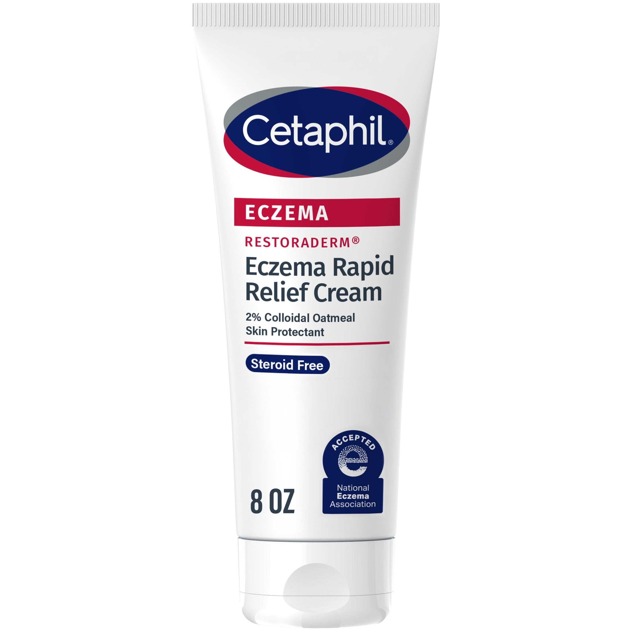(3 pack) Cetaphil Restoraderm Rapid Relief Cream for Eczema Prone Skin, Unscented, 8 fl oz