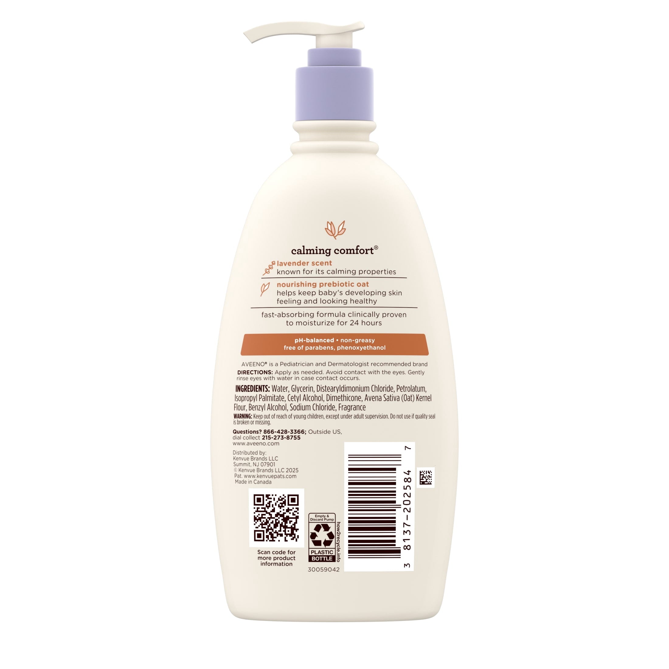 Aveeno Baby Calming Comfort Moisturizing Bedtime Lotion, 12 fl. oz