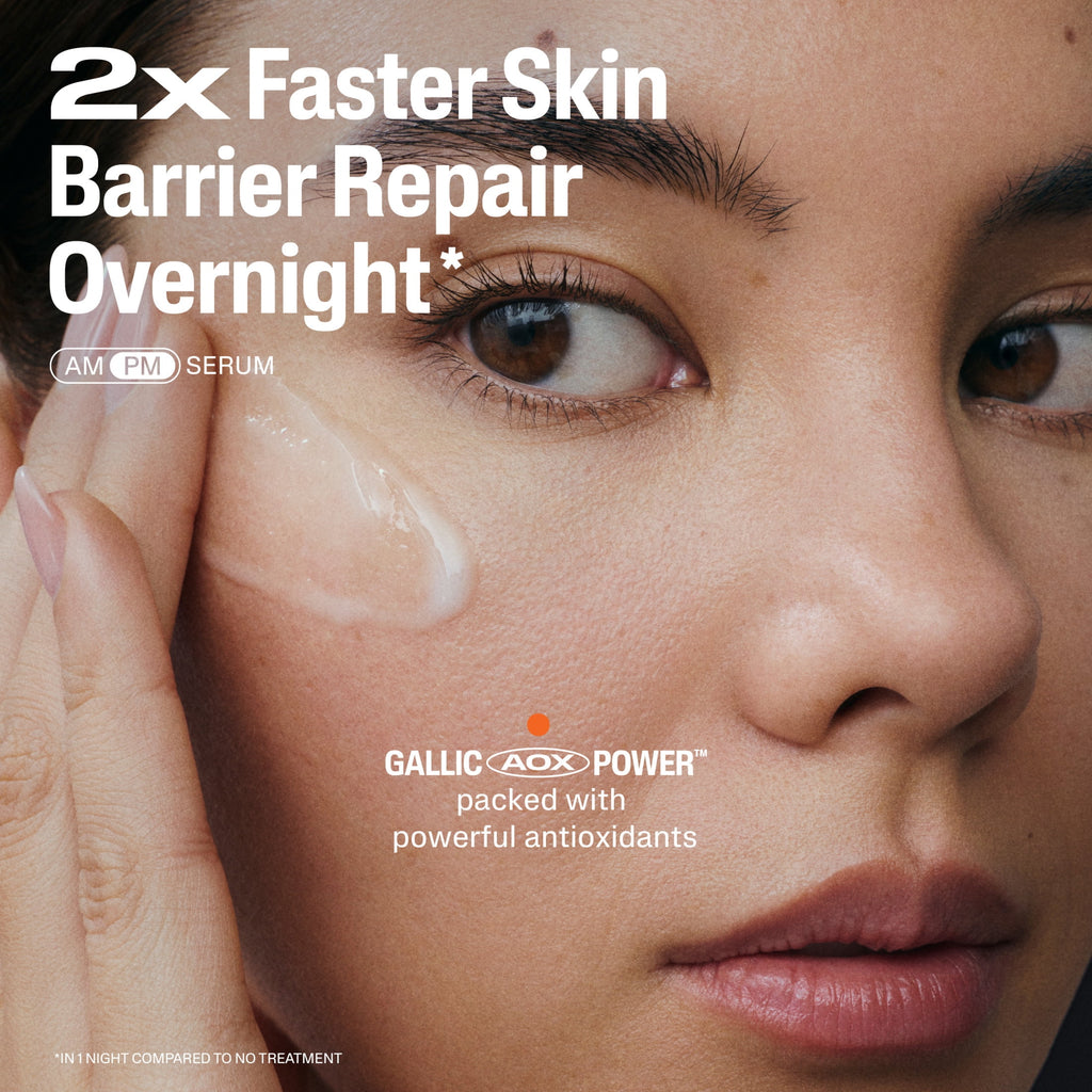 CETAPHIL Repair & Renew PM Face Serum for Stressed Sensitive Skin, Hyaluronic Acid and Powerful Anxtioxidants, 1 fl oz